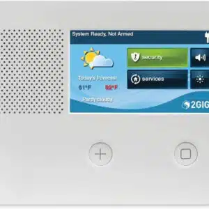 2gig GC2E Security and Control Alarm Panel, Enhanced Security, 5″ Touch Screen, (2GIG-GC2E-345)