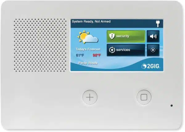 2gig GC2E Security and Control Alarm Panel, Enhanced Security, 5″ Touch Screen, (2GIG-GC2E-345)