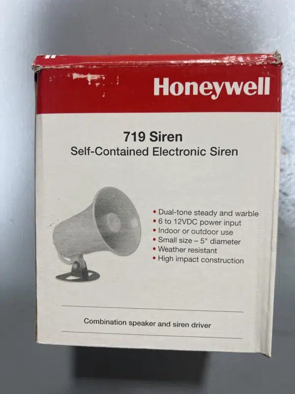 Honeywell Home 719 Self-Contained Dual-Tone 15W Electronic Siren