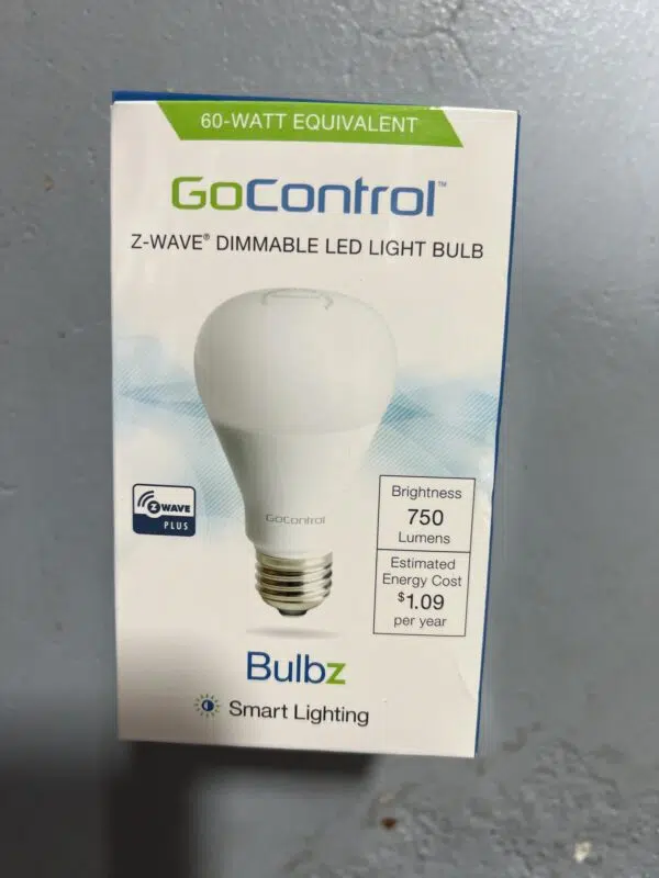 GoControl Z-Wave Dimmable LED Light Bulb