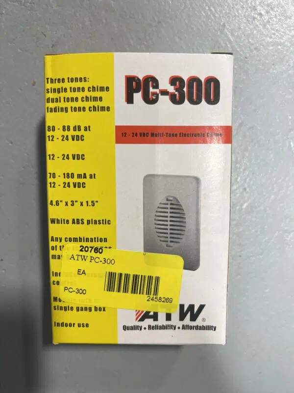 ATW PC-300 12 – 24 VDC Multi-Tone Electronic Chime