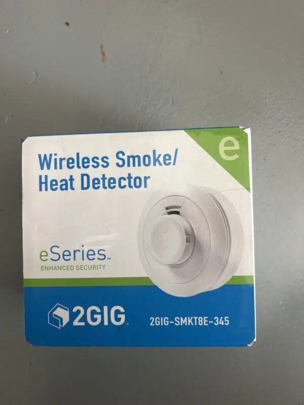 2GIG-SMKT8e-345 eSeries Encrypted Smoke, Heat and Freeze Sensor with 10-Year Long-Lasting Battery (SMKT8e)