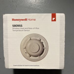 Honeywell Home 5809SS Wireless Fixed Heat and Rate-of-Rise Temperature Sensor