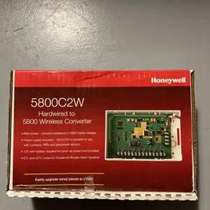 Honeywell Home 5800C2W Hardwired to 5800 Wireless Converter