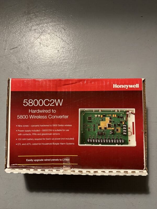Honeywell Home 5800C2W Hardwired to 5800 Wireless Converter