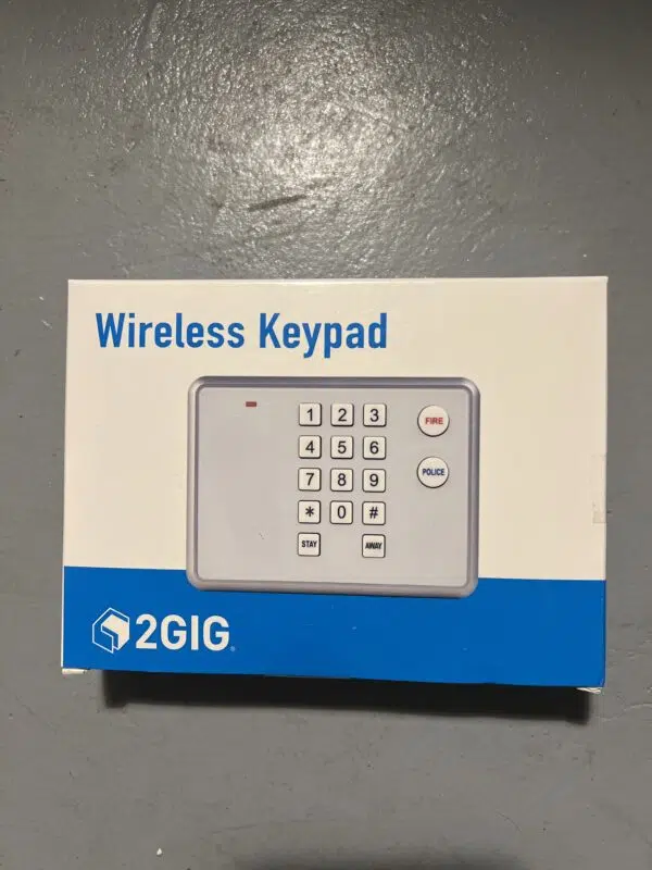 2GIG-PAD1-345 Wireless Secondary Keypad, Wall Mounted