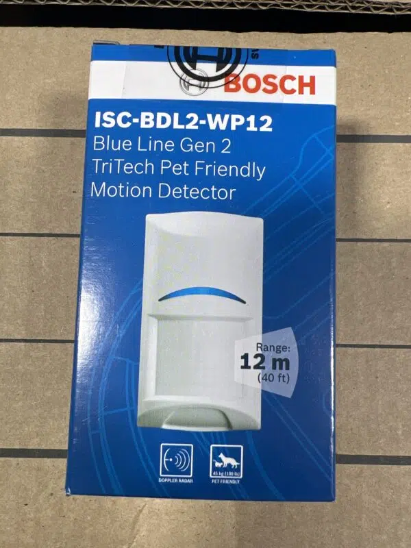 Bosch ISC-BDL2-WP12G Line Gen2 Motion Detector PIR and Microwave, 40′ (12m), Blue