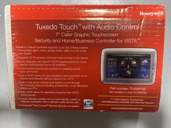 Honeywell Home V20-WFKT9 3-Piece VISTA Security Control Kit and Tuxedo Touch Keypad