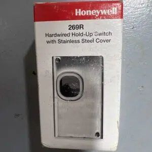 Honeywell Home 269R Hold-Up Switch, Double-Pole Double-Throw Contacts, Stainless Steel