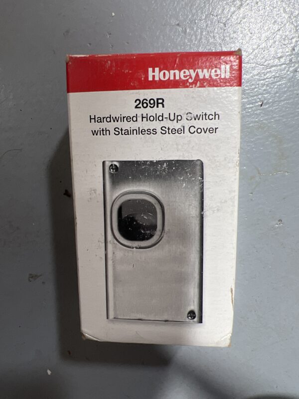 Honeywell Home 269R Hold-Up Switch, Double-Pole Double-Throw Contacts, Stainless Steel