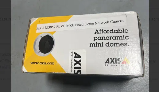 AXIS M3057-PLVE Mk II M30 Series 6MP Outdoor 360° Panoramic IR WDR IP Camera with a 1.56mm lens in white